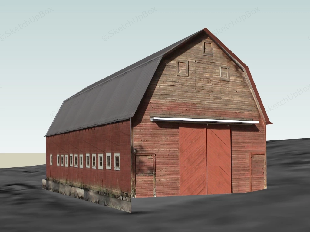 Old Red Barn sketchup model preview - SketchupBox