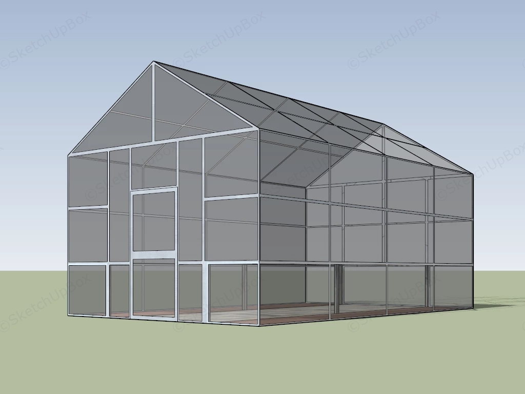 Hobby Greenhouse sketchup model preview - SketchupBox