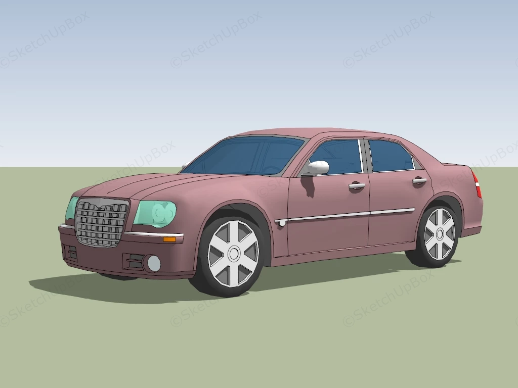 Chrysler 300C sketchup model preview - SketchupBox