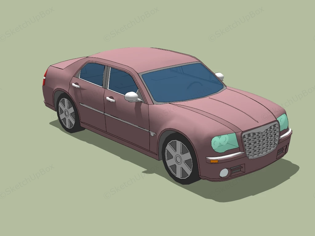 Chrysler 300C sketchup model preview - SketchupBox