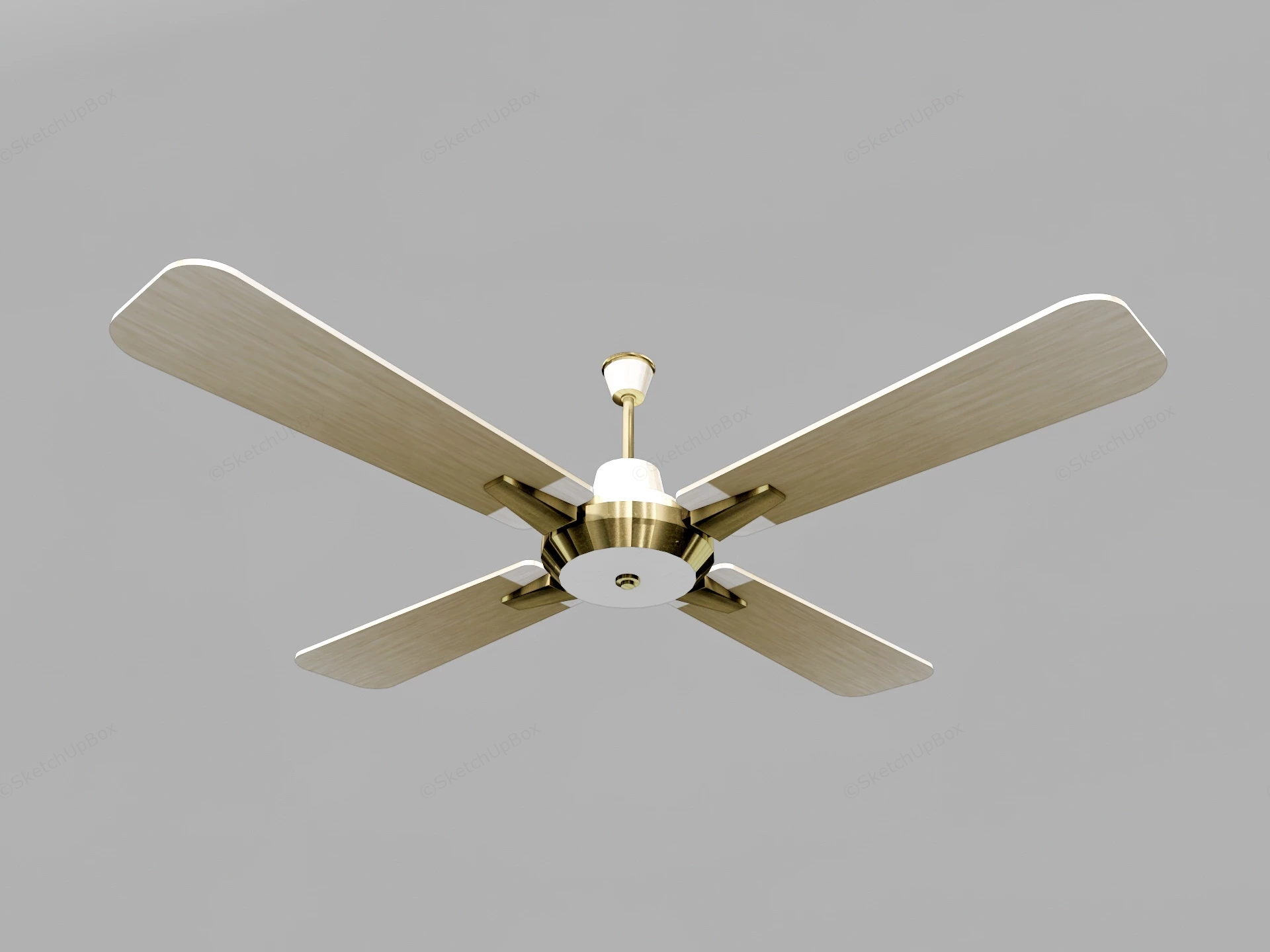 Modern Style Ceiling Fan sketchup model preview - SketchupBox