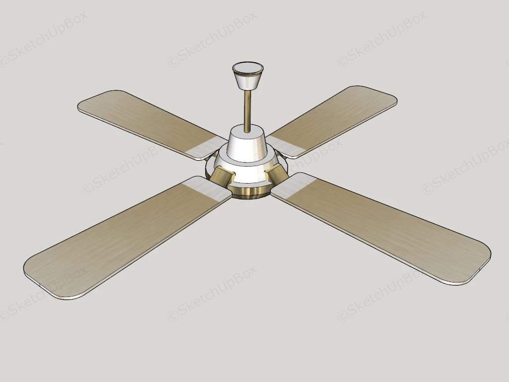 Modern Style Ceiling Fan sketchup model preview - SketchupBox