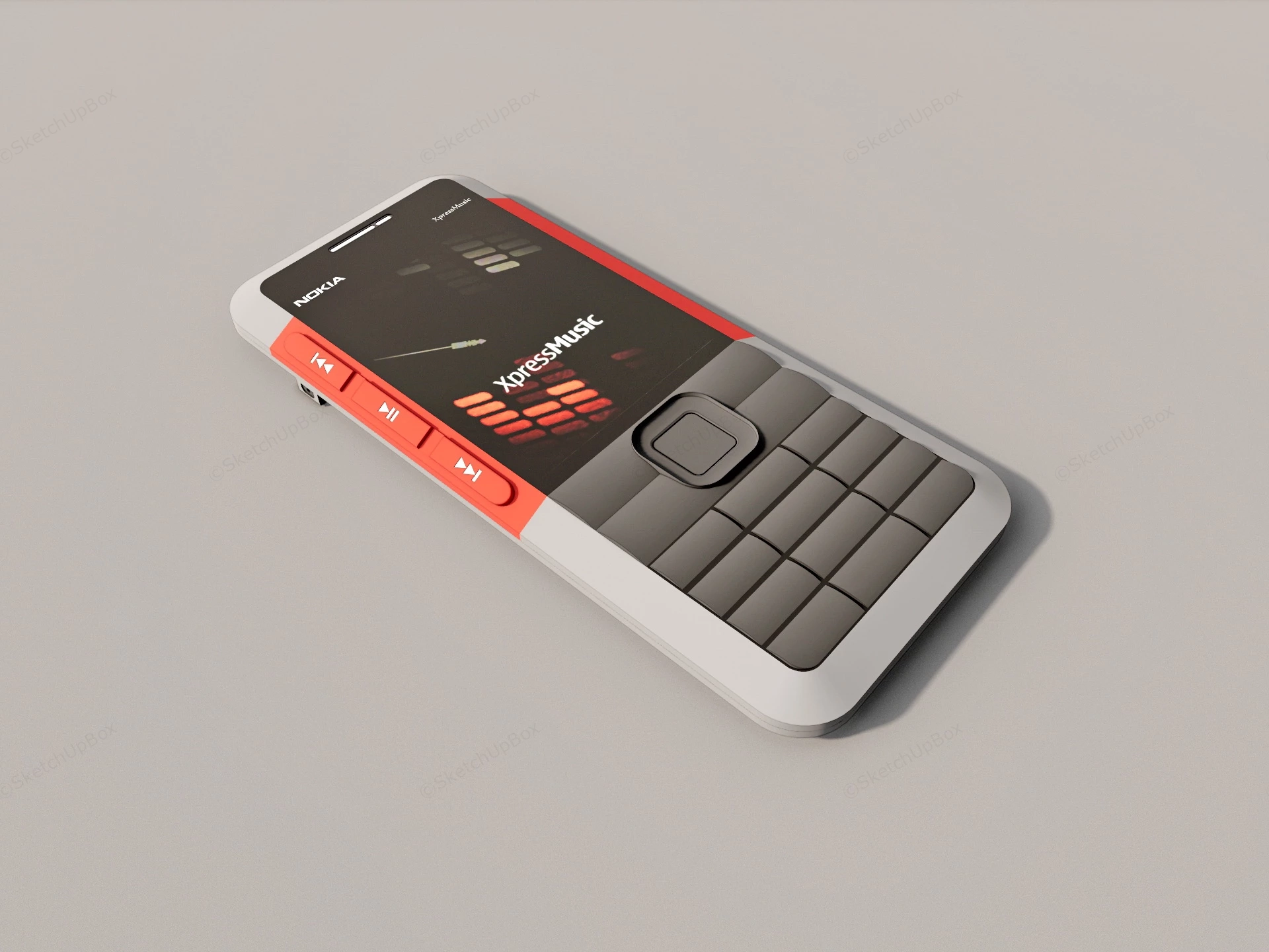 Nokia 5310 XpressMusic sketchup model preview - SketchupBox