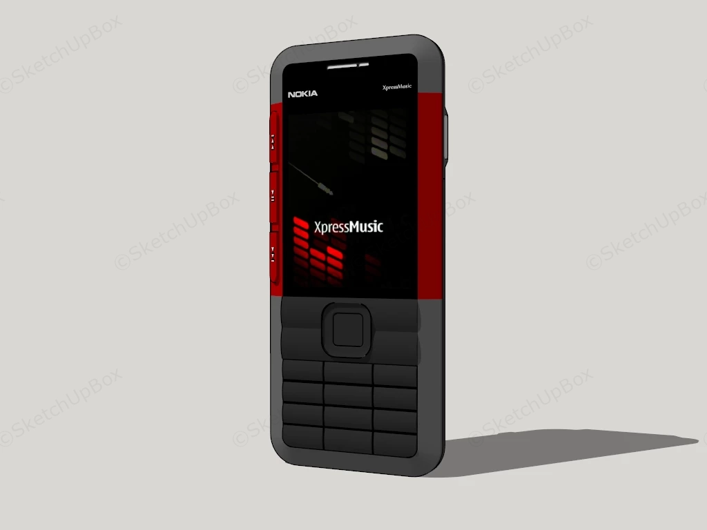 Nokia 5310 XpressMusic sketchup model preview - SketchupBox