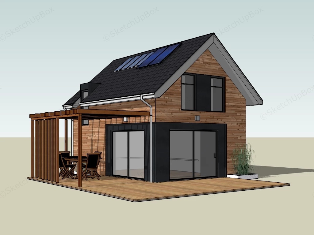 Tiny Cabin Home sketchup model preview - SketchupBox