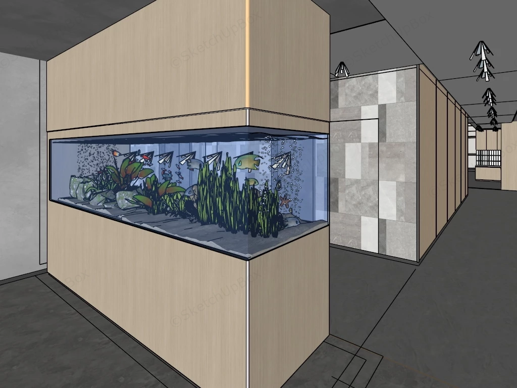 Office Aquarium Design sketchup model preview - SketchupBox