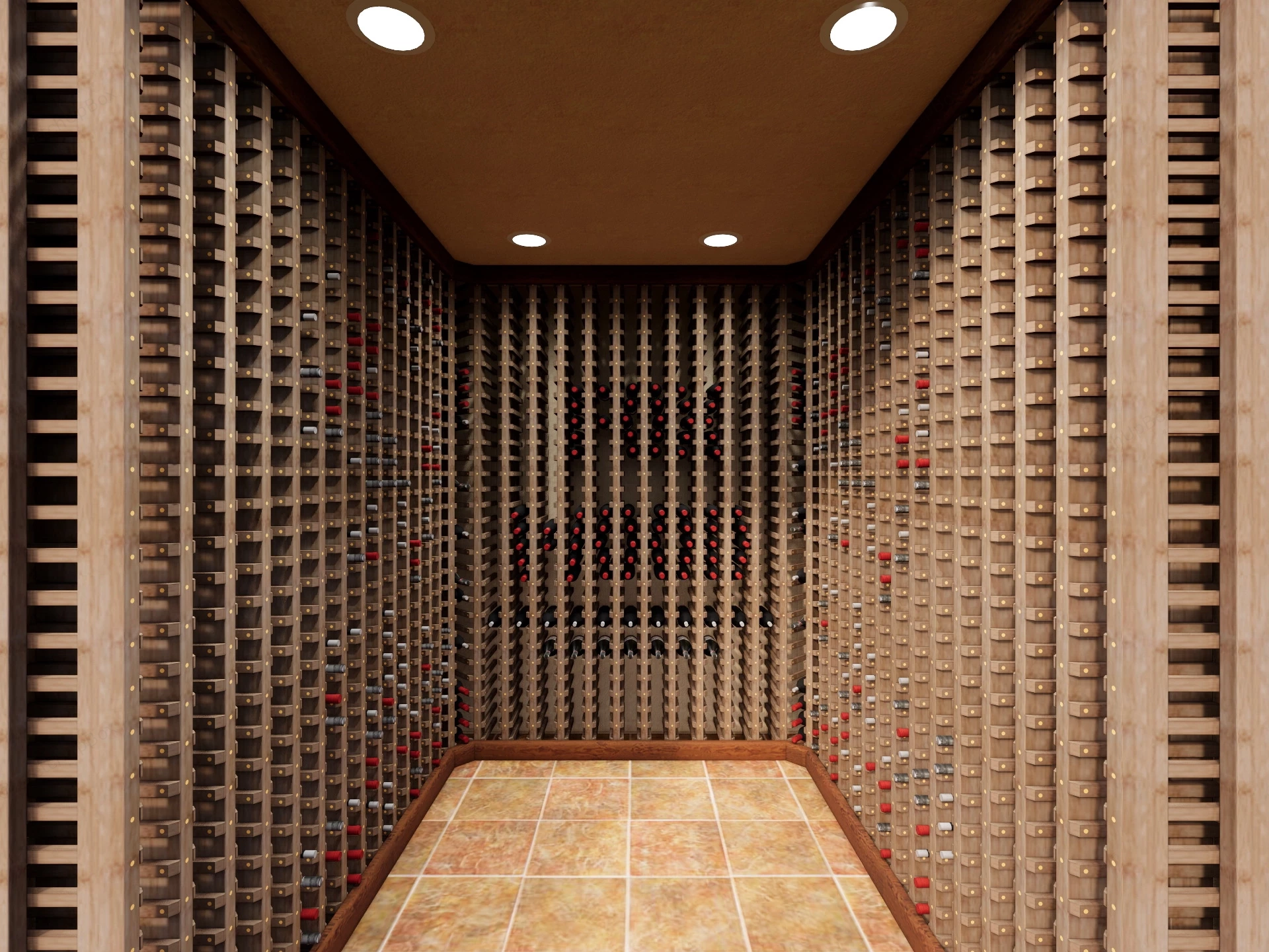Wine Room Rack Design sketchup model preview - SketchupBox