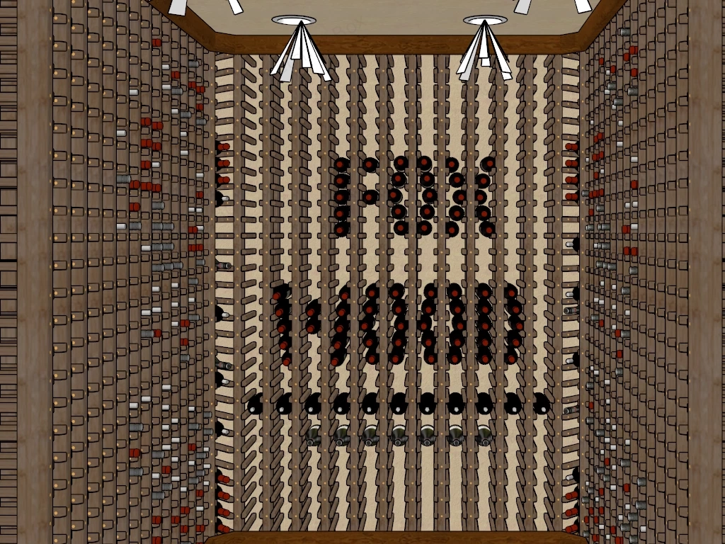 Wine Room Rack Design sketchup model preview - SketchupBox