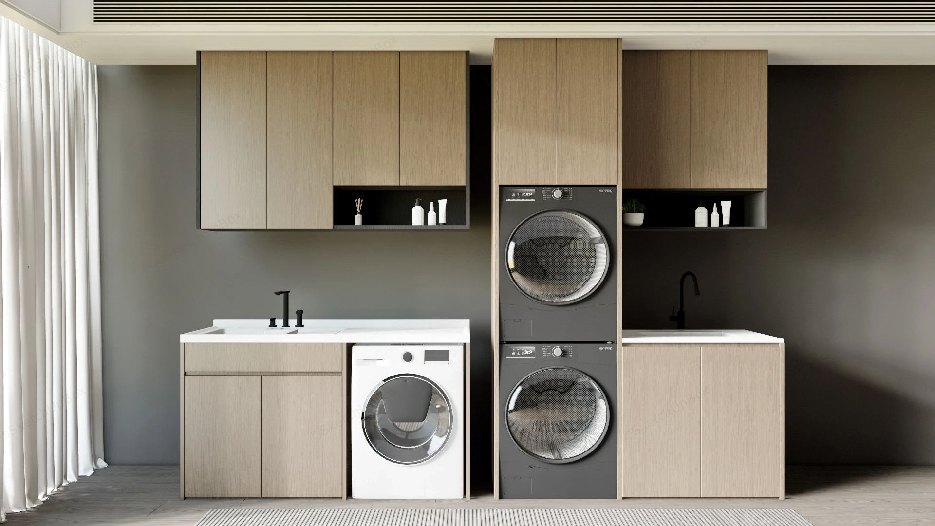 Laundry Room Storage Ideas sketchup model preview - SketchupBox