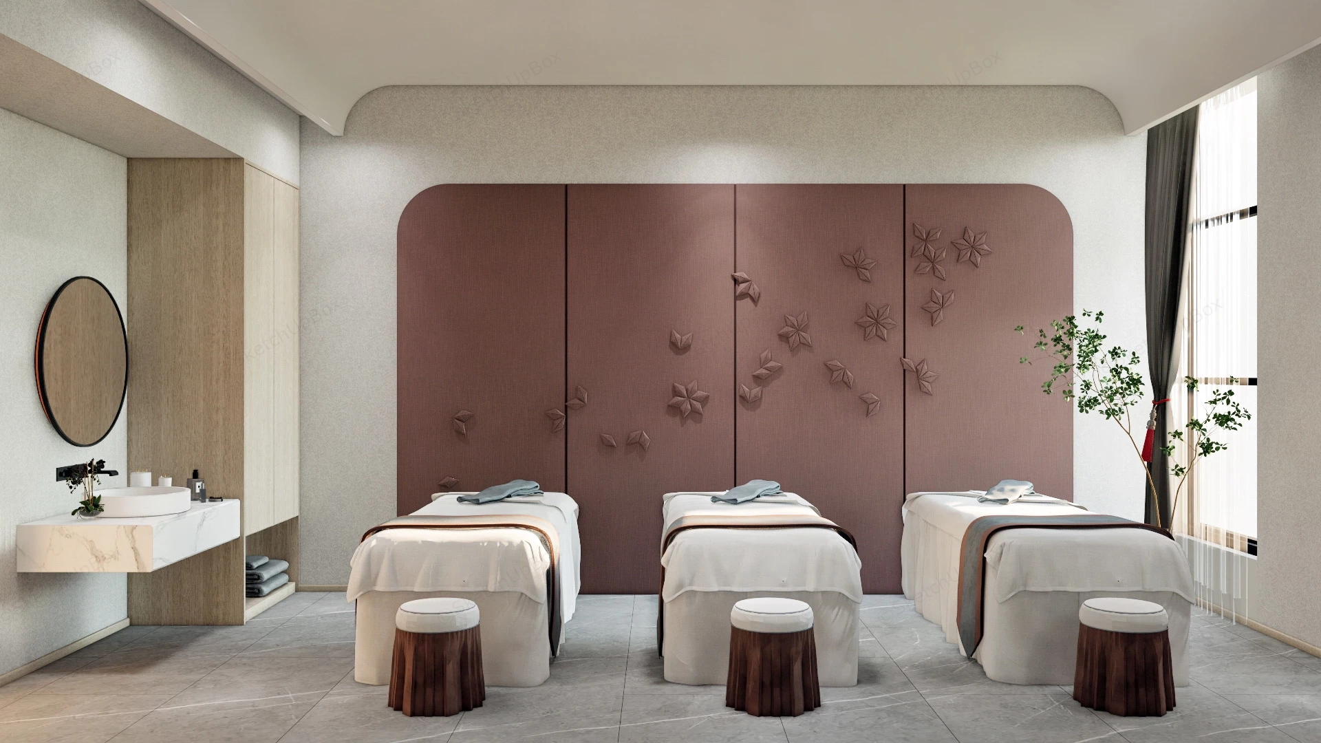 Massage Room Interior Design sketchup model preview - SketchupBox