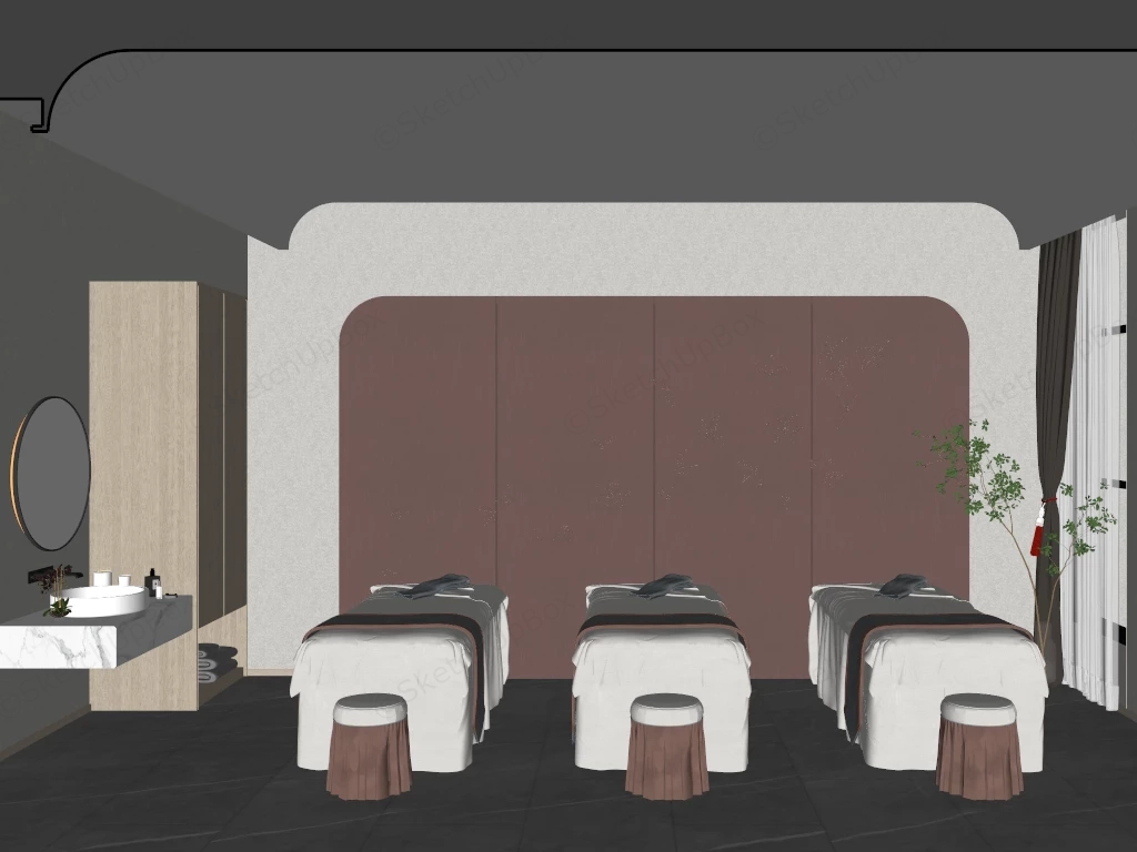 Massage Room Interior Design sketchup model preview - SketchupBox