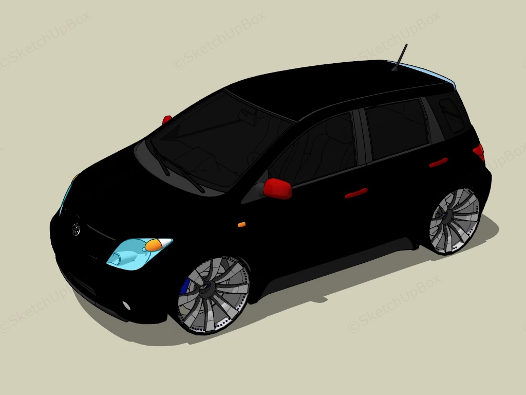 Toyota Scion Xa sketchup model preview - SketchupBox