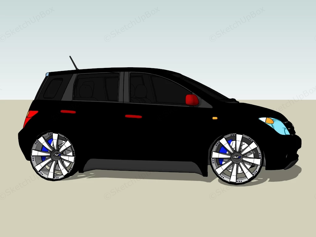 Toyota Scion Xa sketchup model preview - SketchupBox