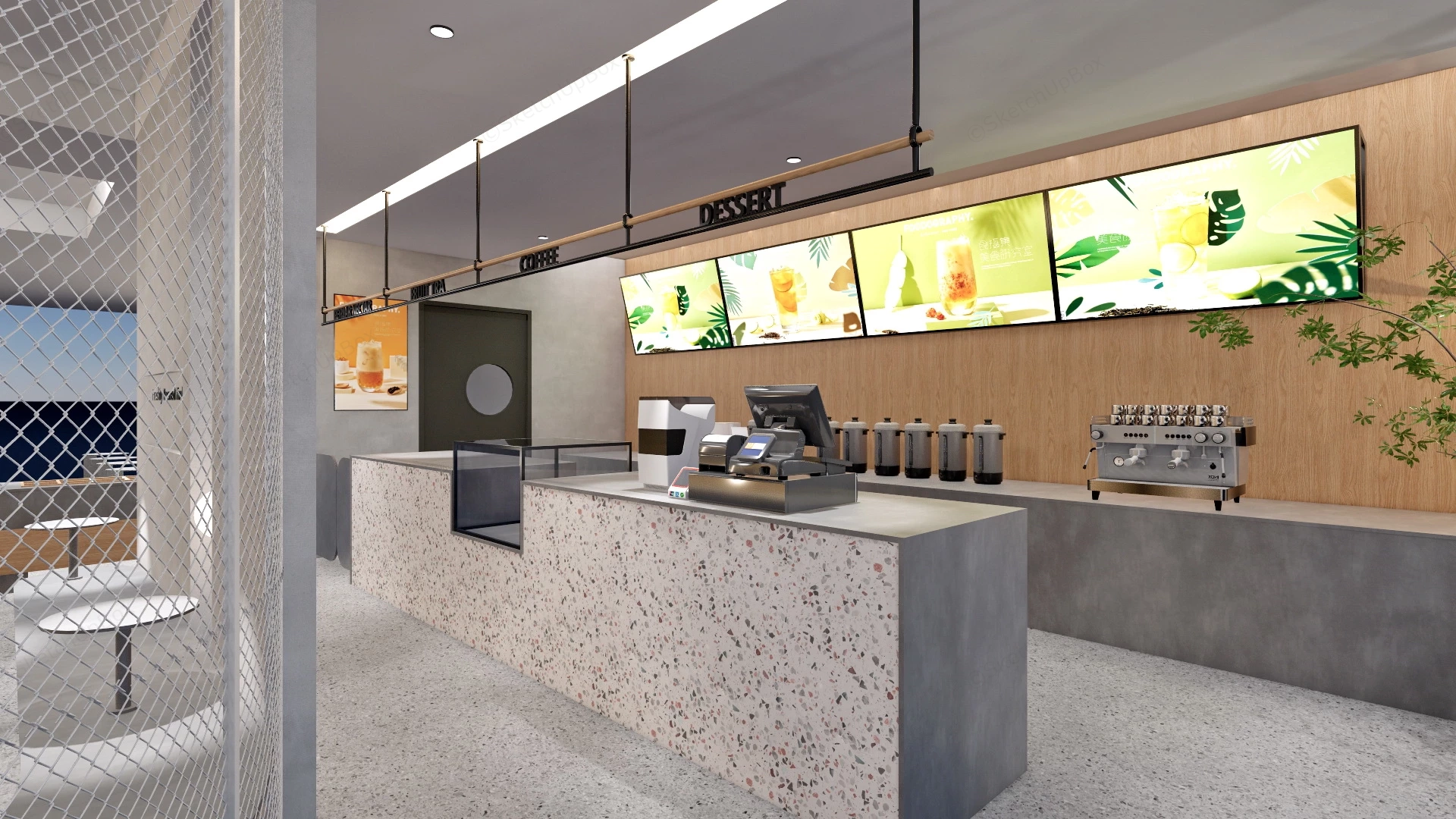 Next Generation Juice Bar Interior Design sketchup model preview - SketchupBox