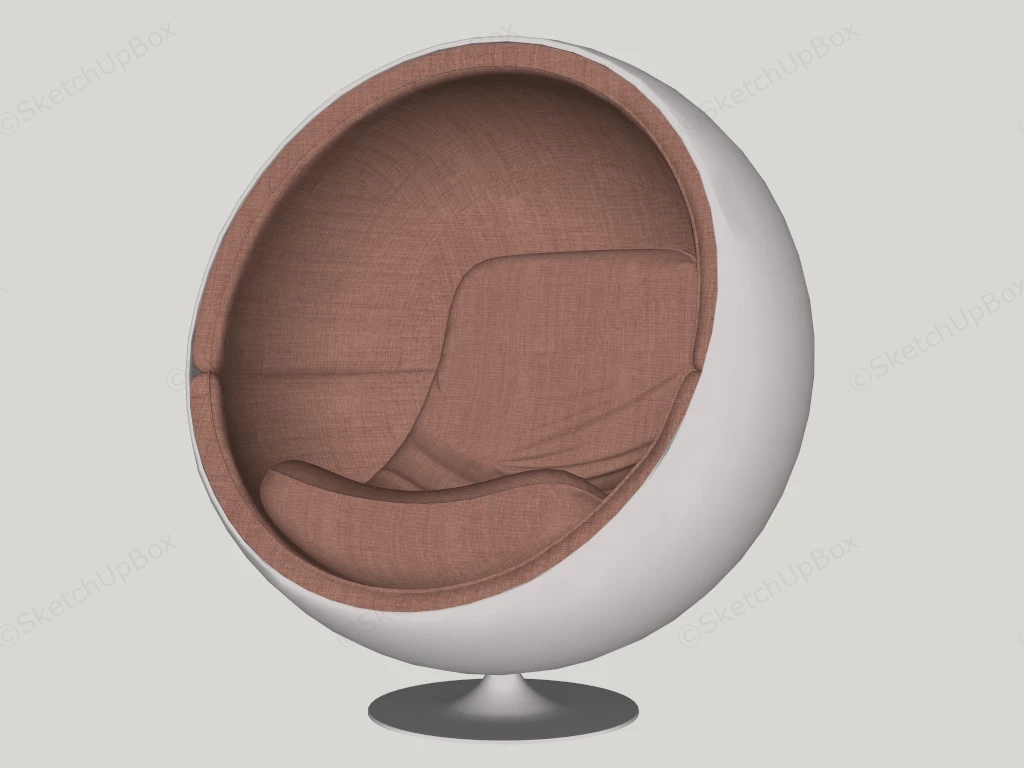 Original Ball Chair sketchup model preview - SketchupBox