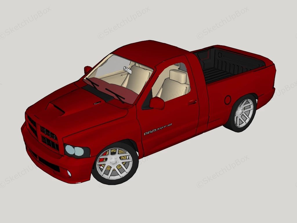 Dodge Ram SRT 10 sketchup model preview - SketchupBox