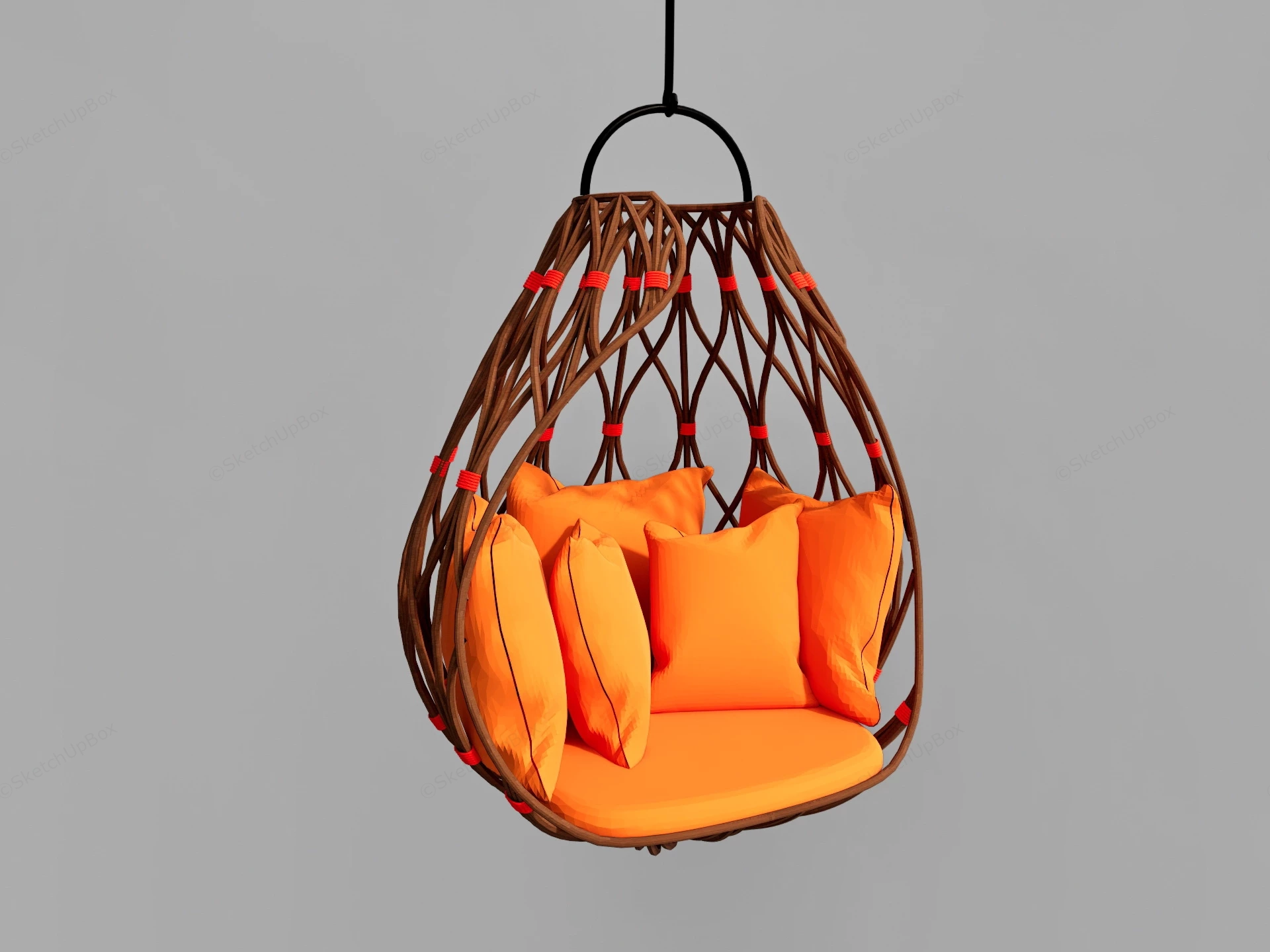 Hanging Ball Chair sketchup model preview - SketchupBox