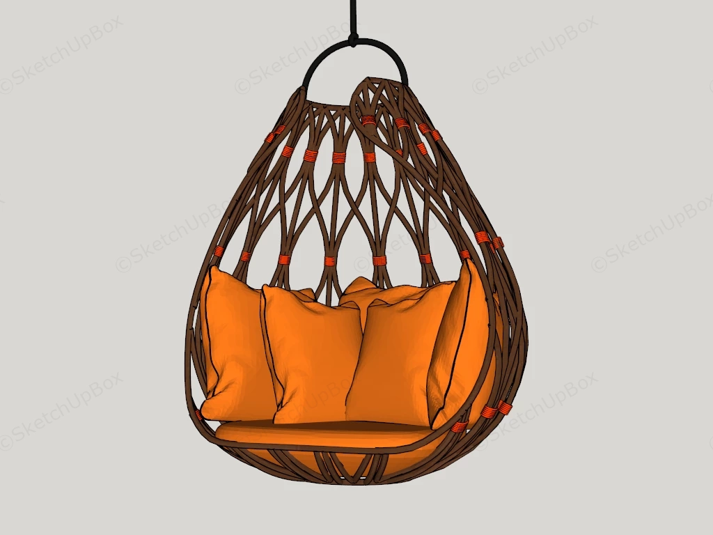 Hanging Ball Chair sketchup model preview - SketchupBox