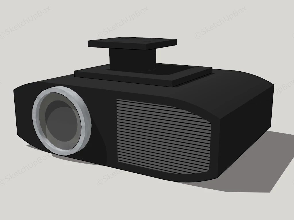 Panasonic PT AE8000U Projector sketchup model preview - SketchupBox