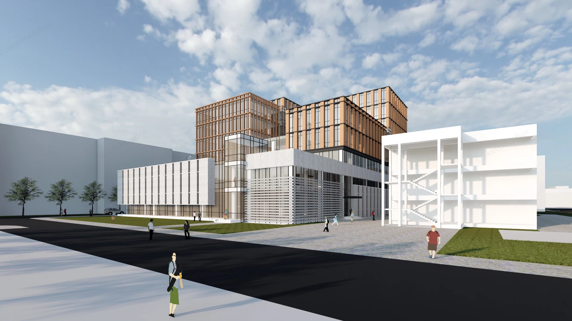 Innovation Office Park sketchup model preview - SketchupBox