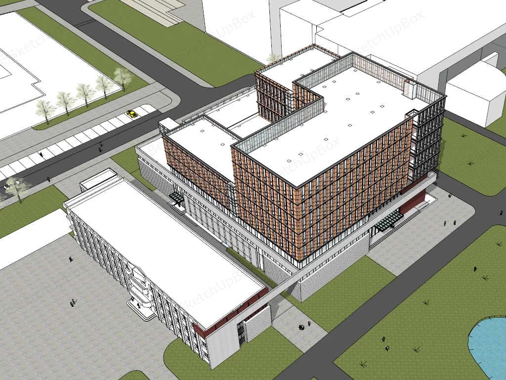 Innovation Office Park sketchup model preview - SketchupBox
