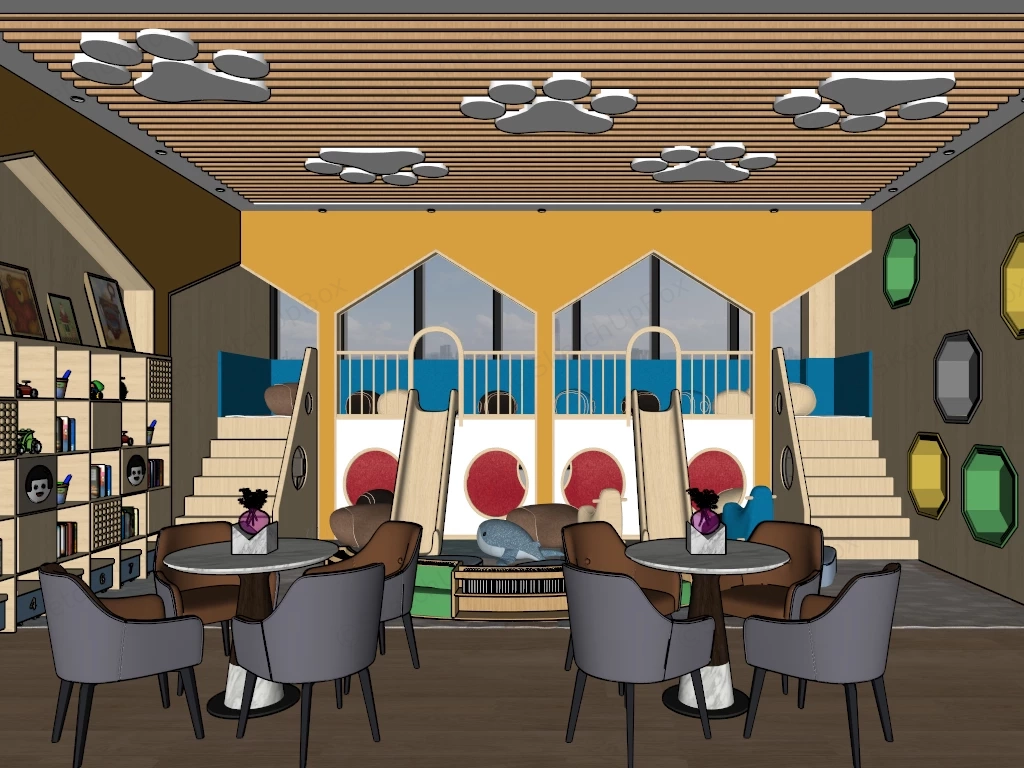 DayCare Playroom sketchup model preview - SketchupBox