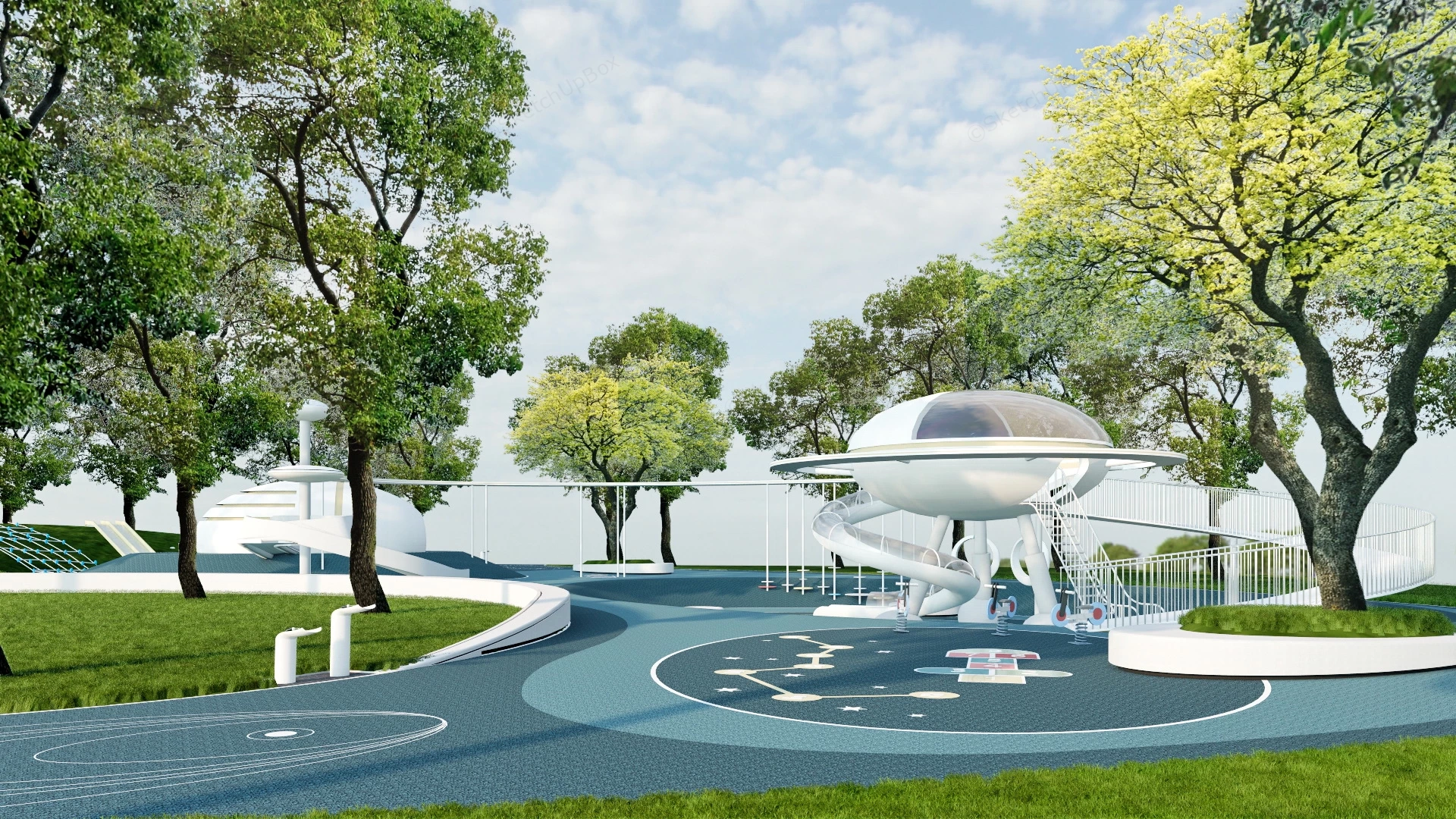 Star Trek Kids Playground sketchup model preview - SketchupBox