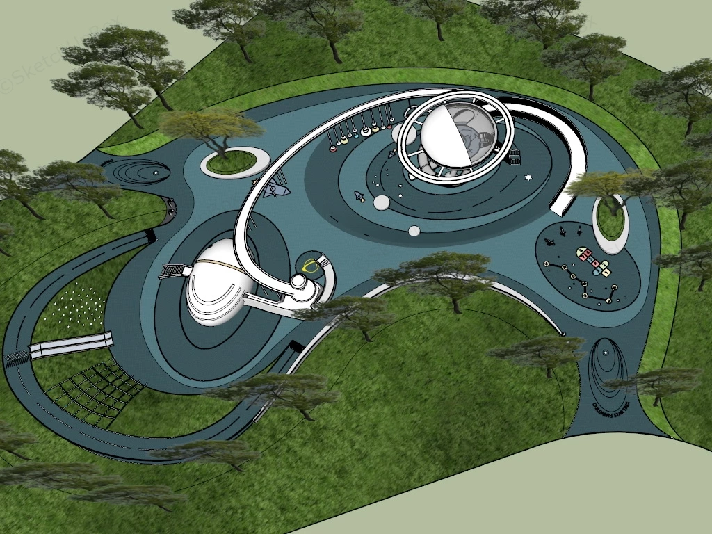 Star Trek Kids Playground sketchup model preview - SketchupBox