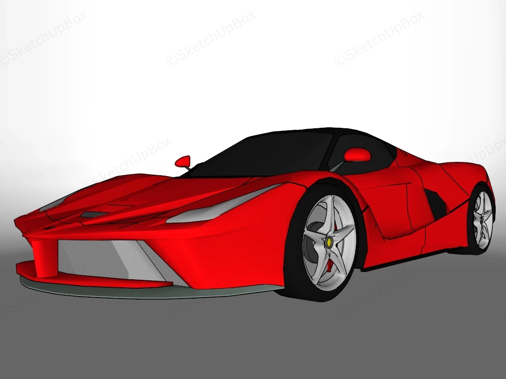 Ferrari LaFerrari sketchup model preview - SketchupBox