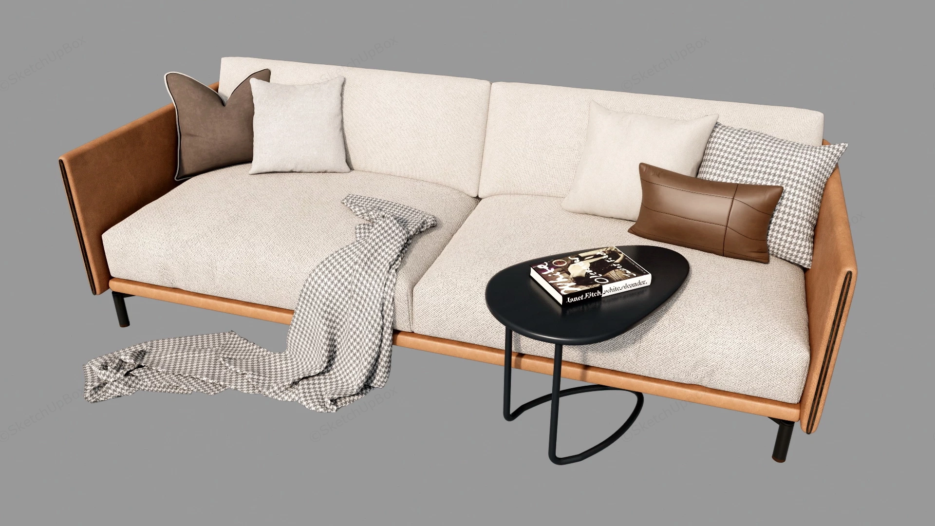Comfortable Modern Sofa sketchup model preview - SketchupBox