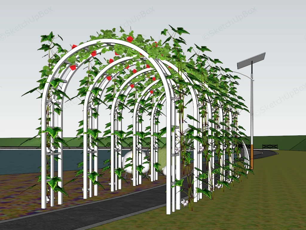 Garden Arch Walkway sketchup model preview - SketchupBox