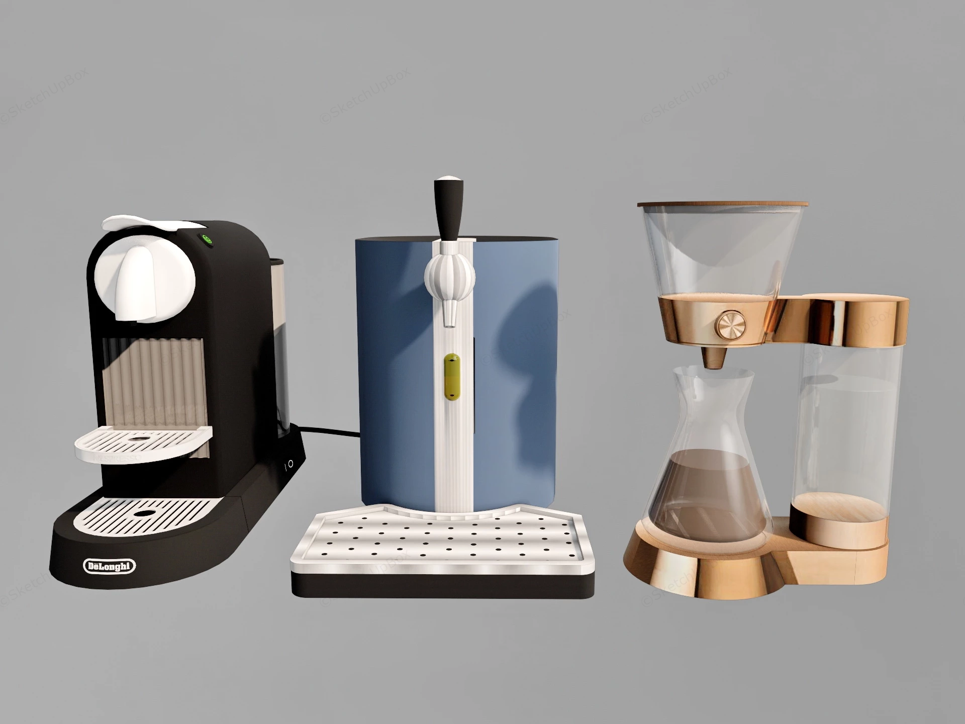 Home Coffeemakers sketchup model preview - SketchupBox