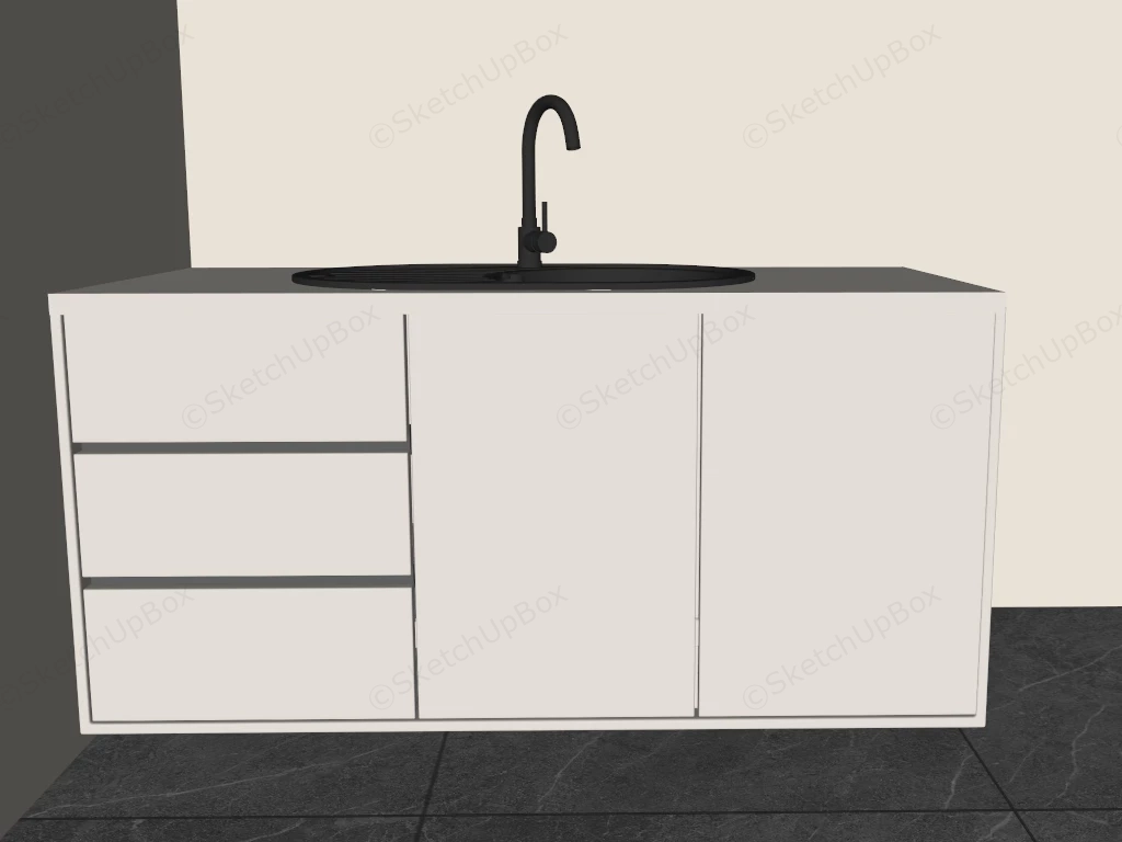 Kitchen Sink Cabinet sketchup model preview - SketchupBox