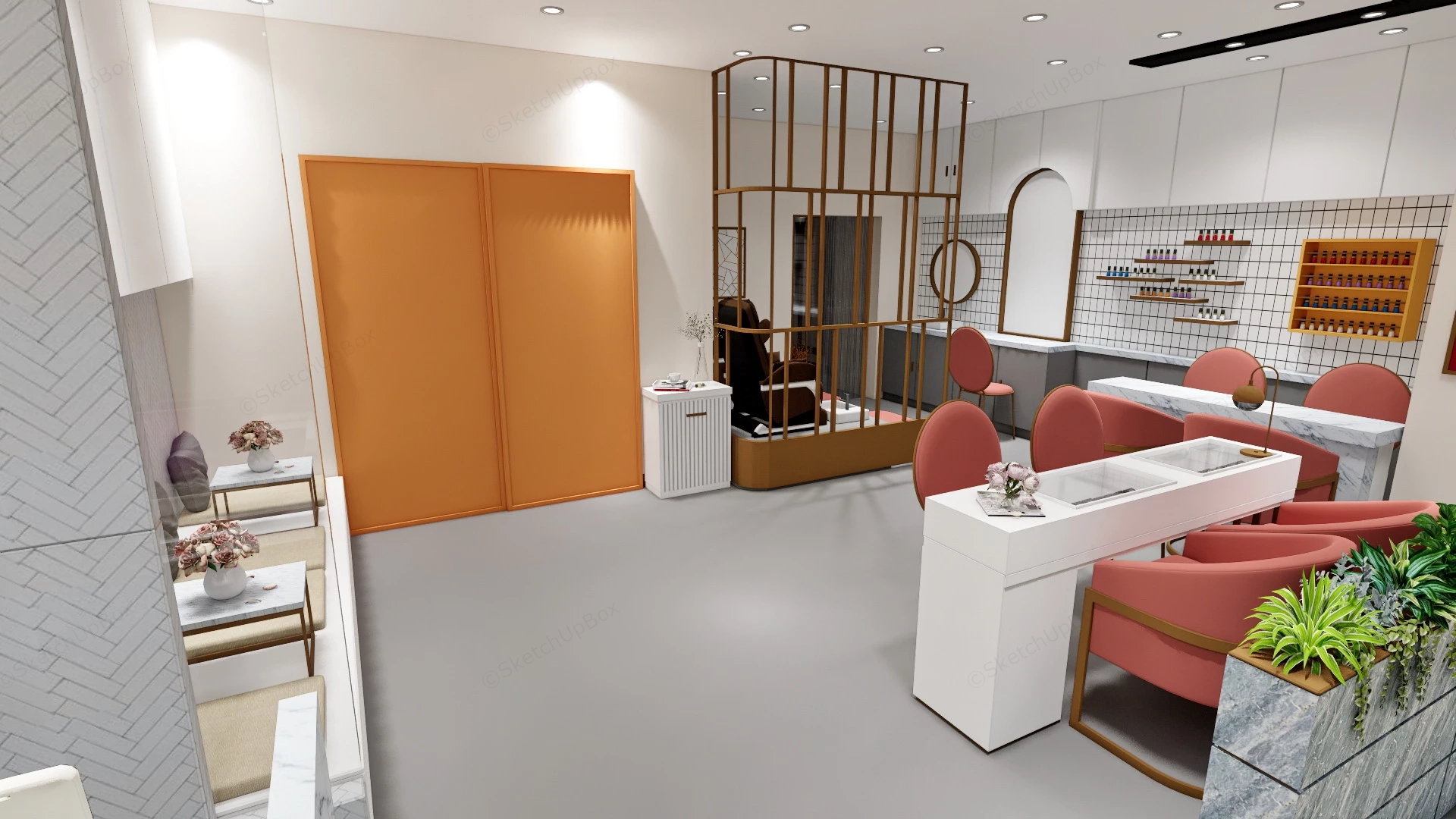 Fashion Nail Salon sketchup model preview - SketchupBox