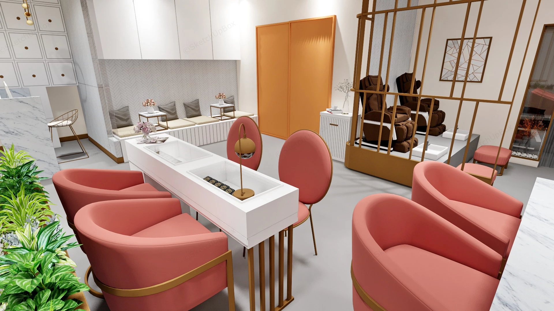 Fashion Nail Salon sketchup model preview - SketchupBox