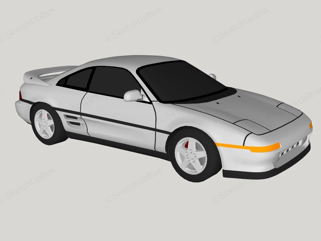 2 Door Luxury Coupe sketchup model preview - SketchupBox