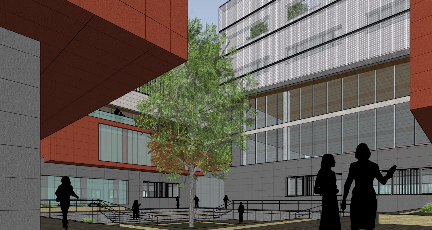 University Academic Building sketchup model preview - SketchupBox