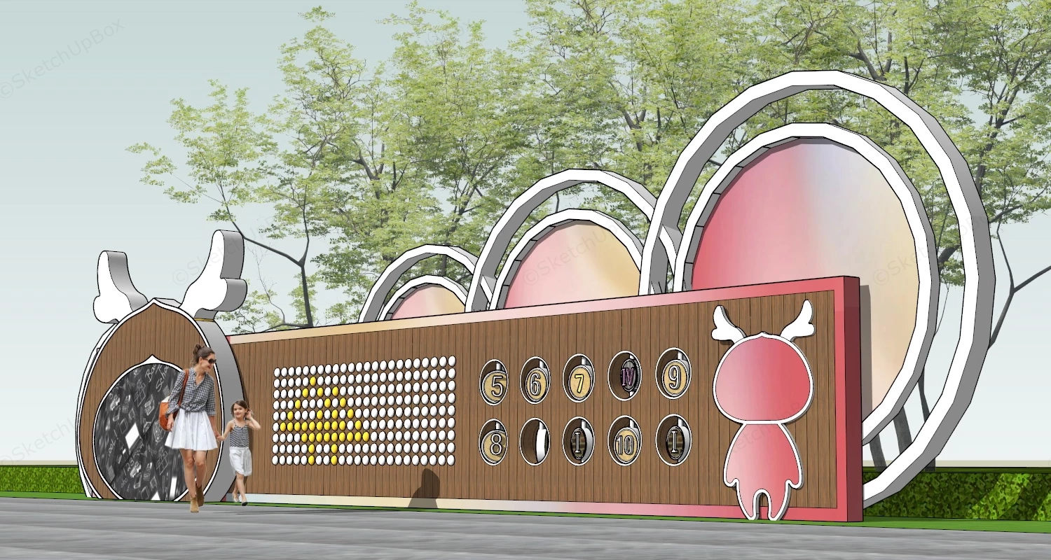 Interactive Playground Equipment sketchup model preview - SketchupBox