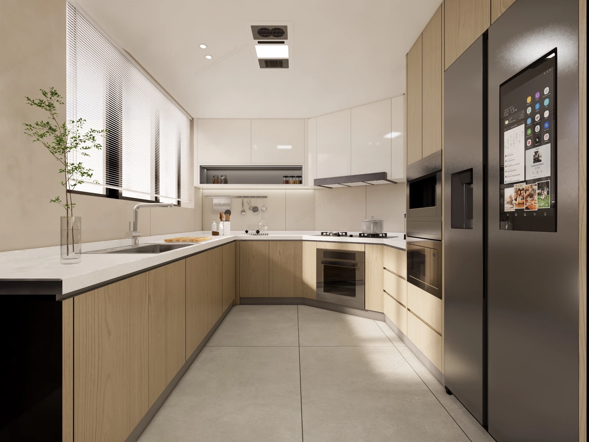 Luxury Small Kitchen Design sketchup model preview - SketchupBox