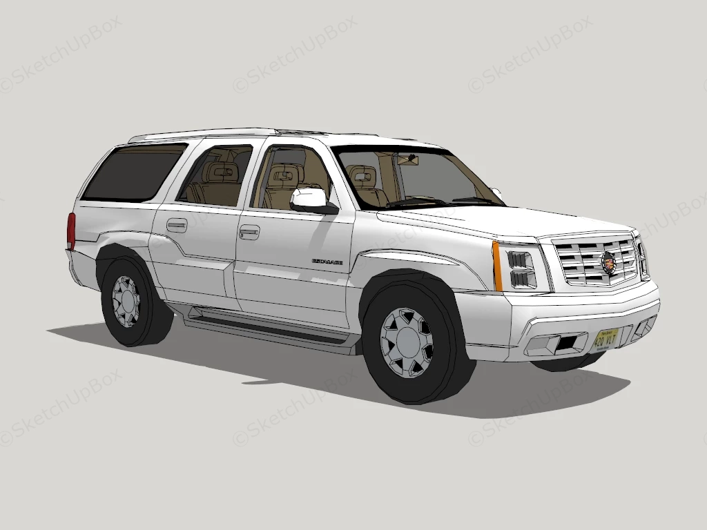 Cadillac Escalade ESV sketchup model preview - SketchupBox