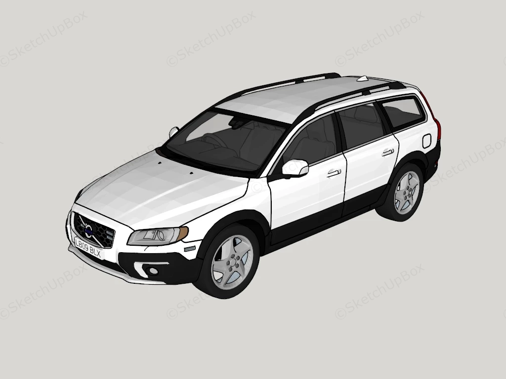 Volvo XC70 Wagon sketchup model preview - SketchupBox