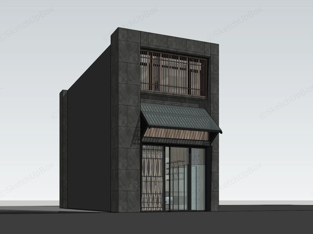 Vintage Rustic Restaurant sketchup model preview - SketchupBox