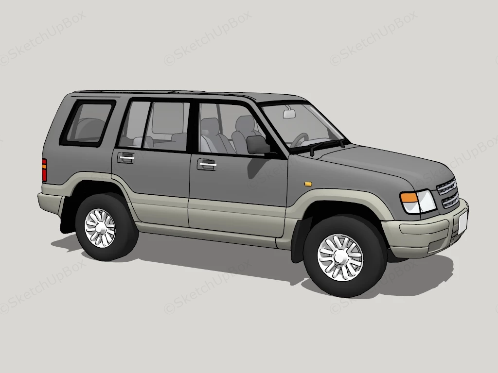 Isuzu Trooper SUV sketchup model preview - SketchupBox