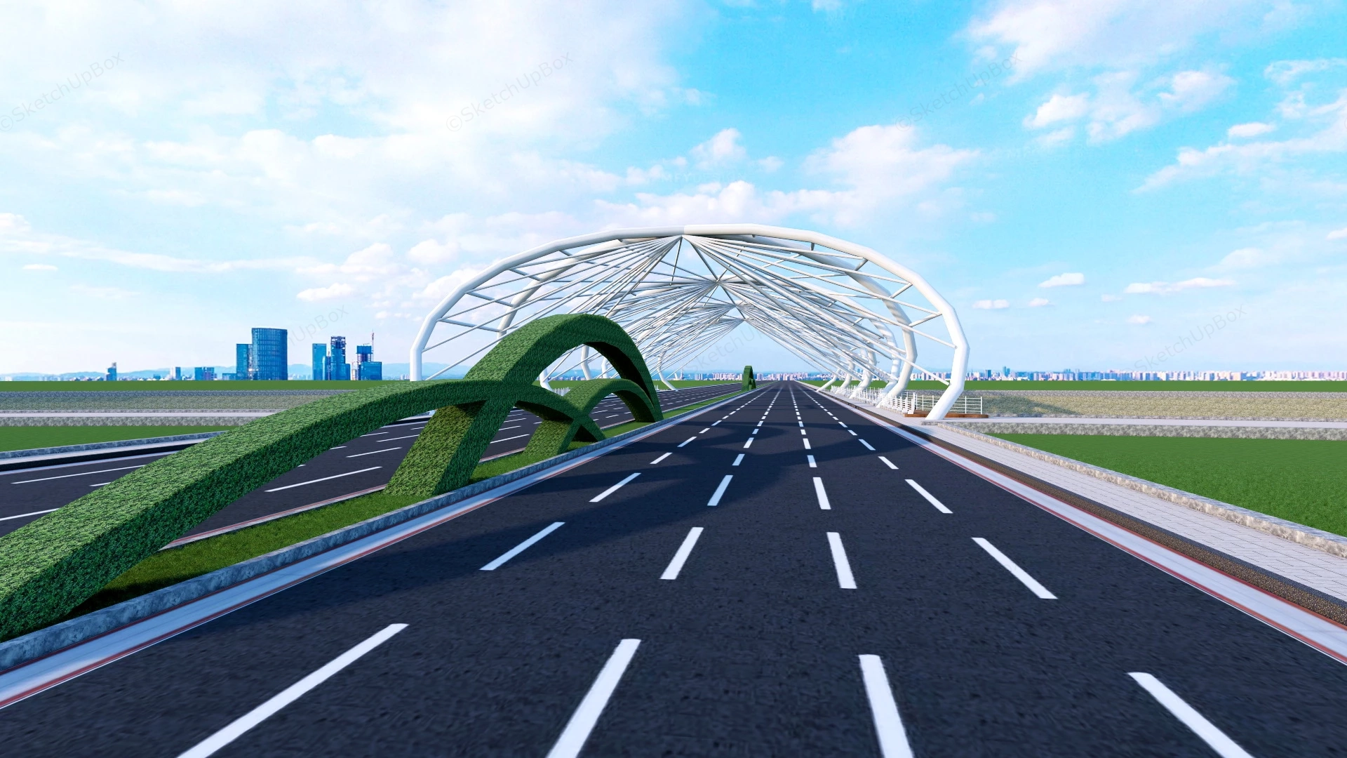 Truss Bridge sketchup model preview - SketchupBox