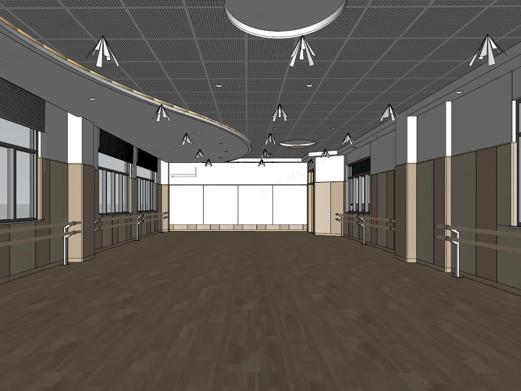 School Dance Classroom sketchup model preview - SketchupBox