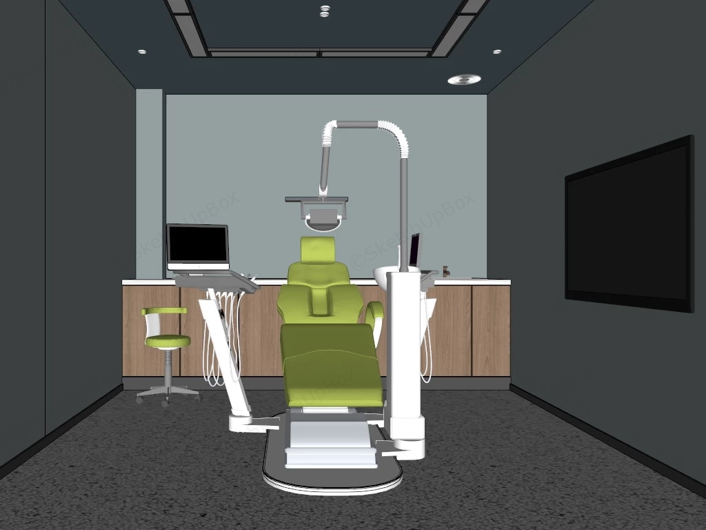 Dental Clinic Treatment Room sketchup model preview - SketchupBox