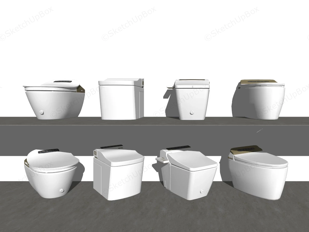 Smart Toilets sketchup model preview - SketchupBox