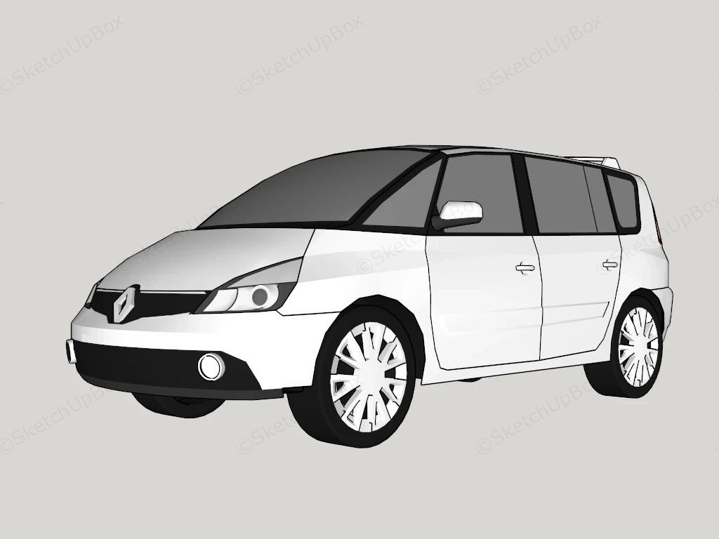 Renault Station Wagon sketchup model preview - SketchupBox