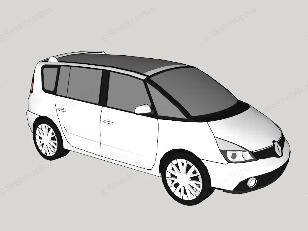 Renault Station Wagon sketchup model preview - SketchupBox