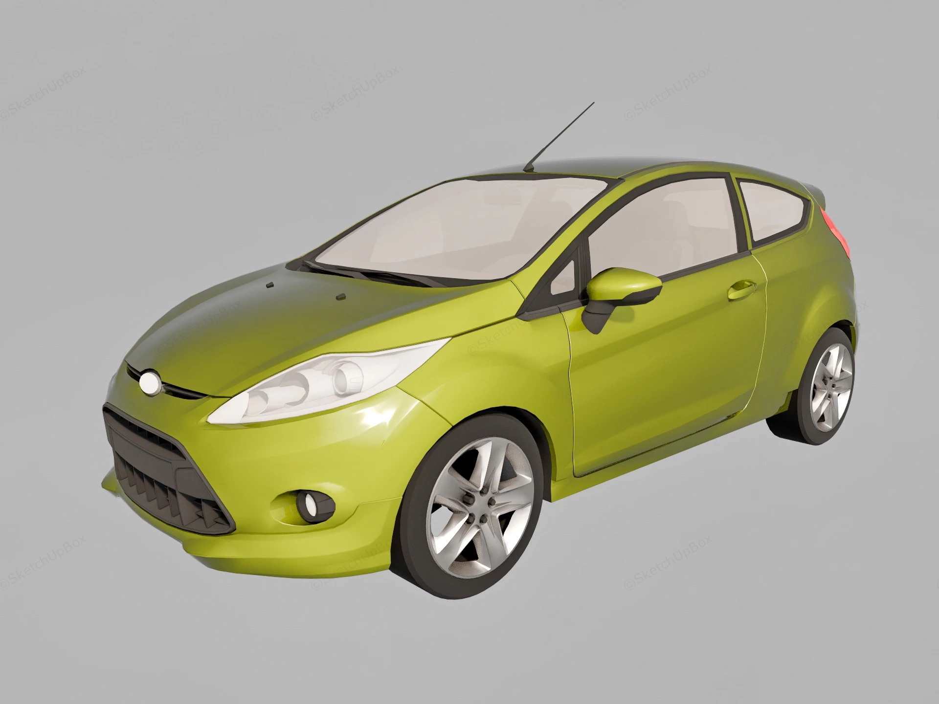 Ford Fiesta Mk7 sketchup model preview - SketchupBox